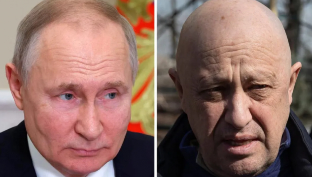 Vladimir Putin og Jevgeny Prigozhin