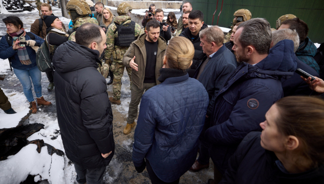 Danskir ráðharrar og Zelenskyj