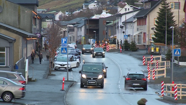 Runavík, innkomuvegur, ferðsla