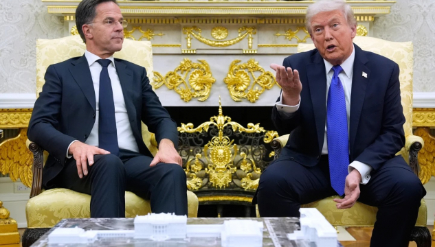 Mark Rutte og Donald Trump