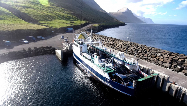 Strandfaraskipið Sam, strandfaraskipið Sam í Kalsoynni