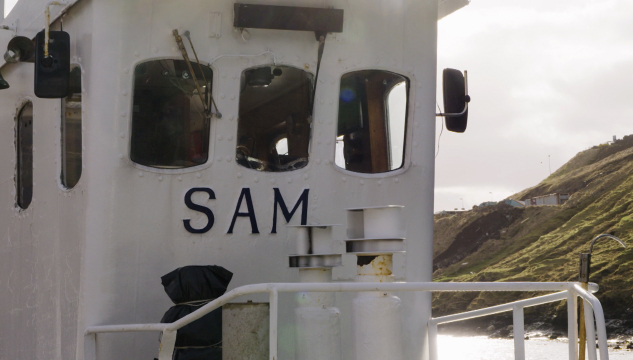 Sam, Strandferðslan, Strandfaraskip Landsins, Oyggjaleiðir, innanoyggjasigling, Kalsoyarleið, Kalsoyarleiðin, Kalsoyarsigling