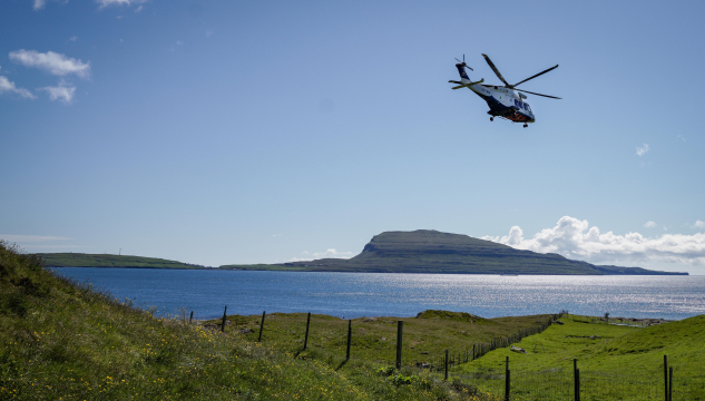 Tyrlan, tyrlan hjá Atlantic Airways, ferðafólk, ferðaætlan, flúgving, flogskiparar,