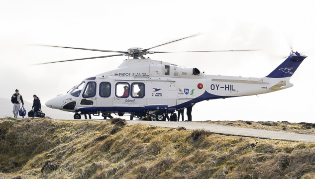 Tyrlan, Atlantic Airways, ferðafólk