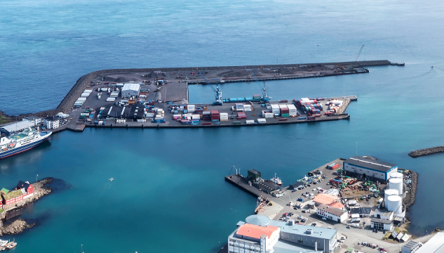 Tórshavnar havn, nýggja havnarlagið í Havn, Skansabryggjan