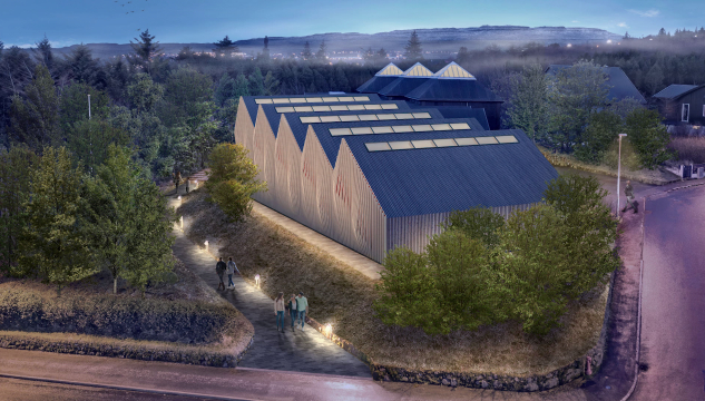 Listaskálin, listasavnið, modell av nýggjum listasavni