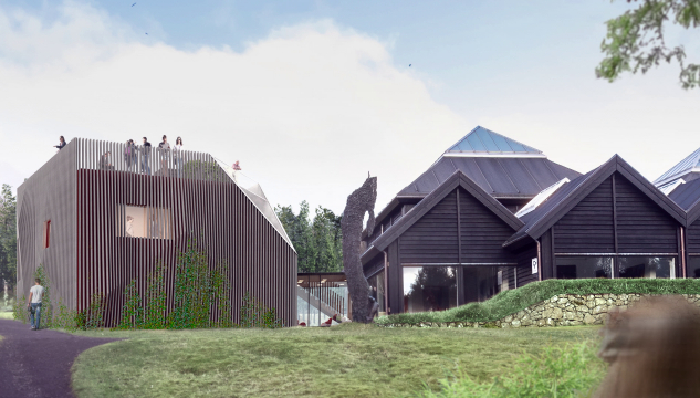 Listaskálin, listasavnið, modell av nýggjum listasavni