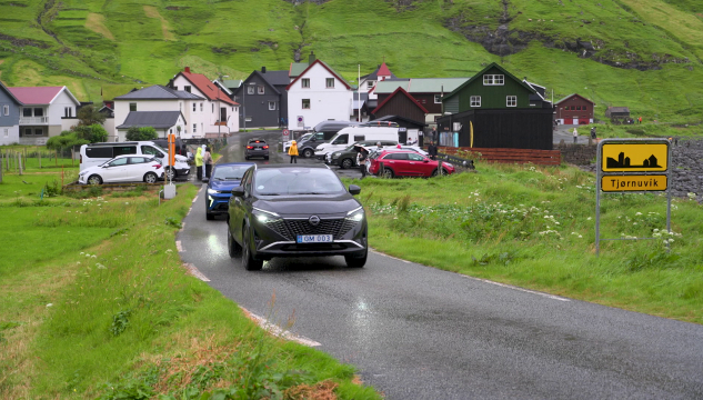 Tjørnuvík, Tjørnuvík og ferðsla