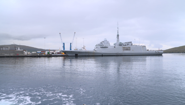 Franskt herskip á Havnini