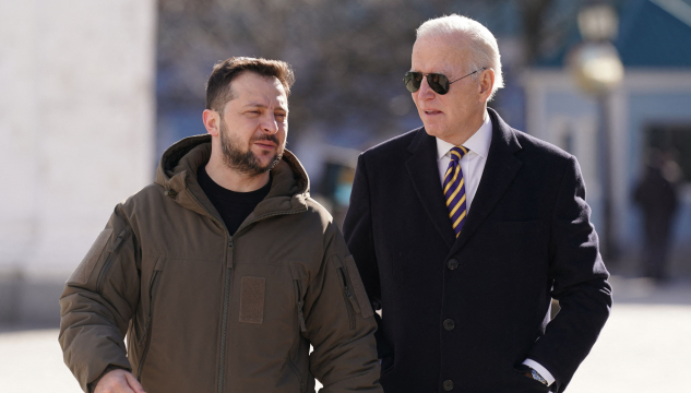 Zelenskyj og Joe Biden