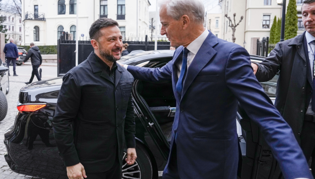 Zelenskyj og Jonas Gahr Støre